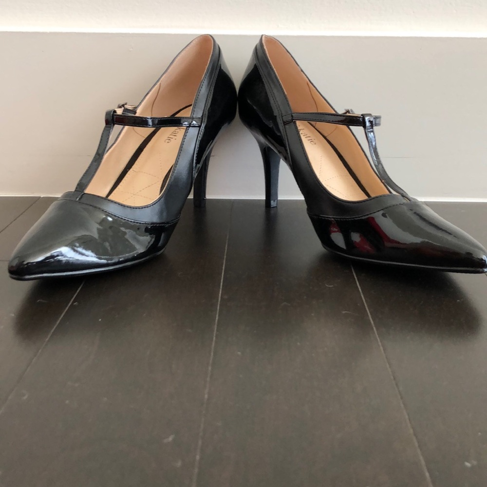 Black Patent leather heels